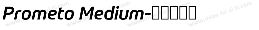 Prometo Medium字体转换